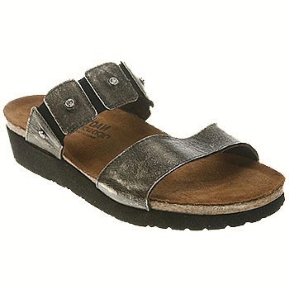 Naot Ashley Metallic Double Strap Sandals Size 11